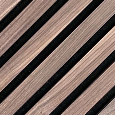 Aura + Form | Walnut Acoustic Panels Black Felt