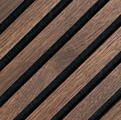 Aura + Form | Walnut Acoustic Panels Black Felt