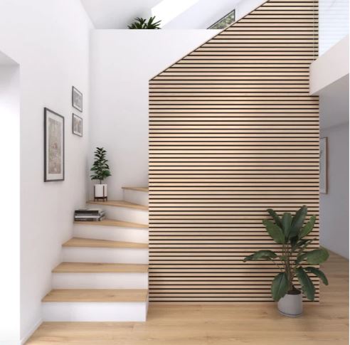 Aura + Form | White Oak Acoustic Panels Black Felt