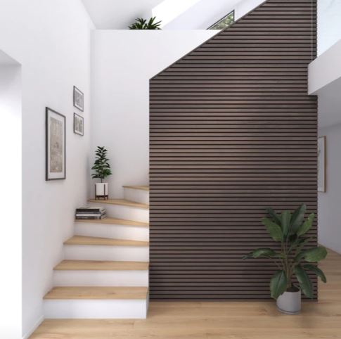 Aura + Form | Smoked Oak Acoustic Panels Black Felt