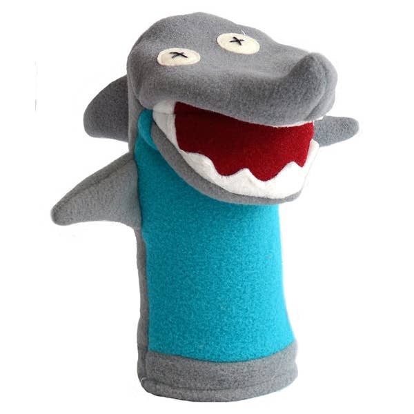 Cate and Levi - Softy Shark Puppet | Handmade Hand Puppet | Sock Puppe