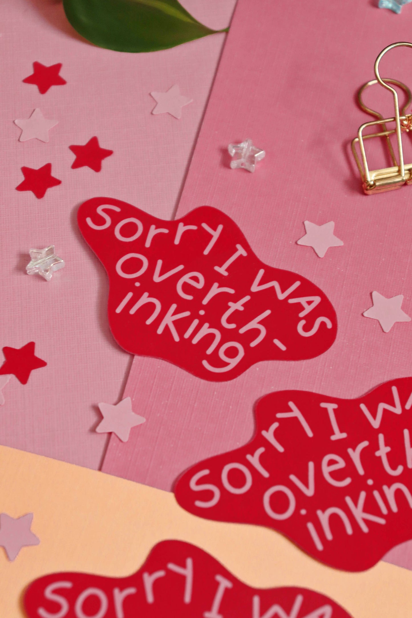 Day Dreamer Studios - Sorry I Was Overthinking | Glossy Waterproof Vinyl Sticker