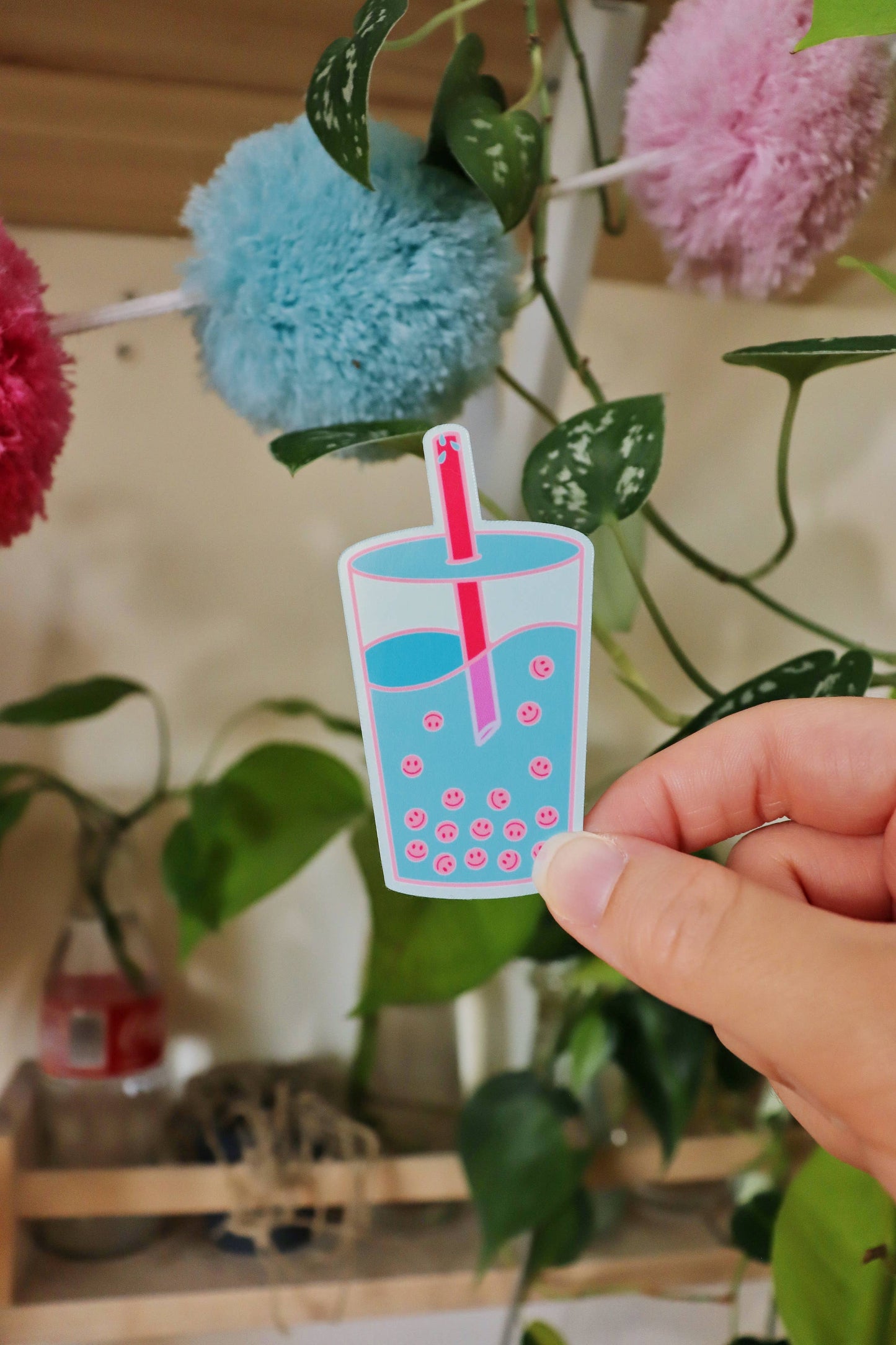 Day Dreamer Studios - Happiness In A Cup Boba | Glossy Waterproof Vinyl Sticker