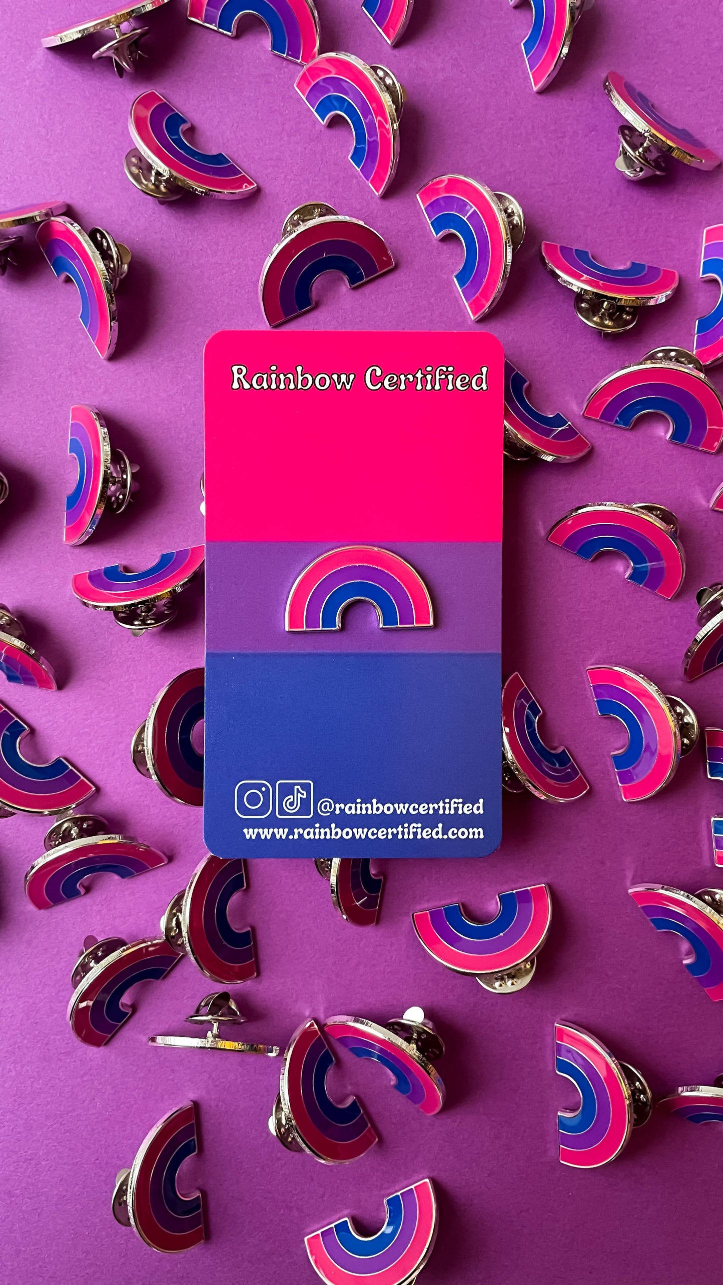 Rainbow Certified - Bisexual Rainbow LGBTQ+ Pin