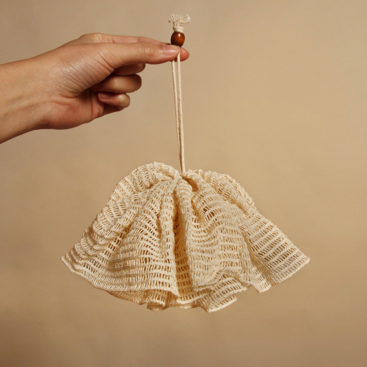 Eco Beige - Ramie Bath Pompom