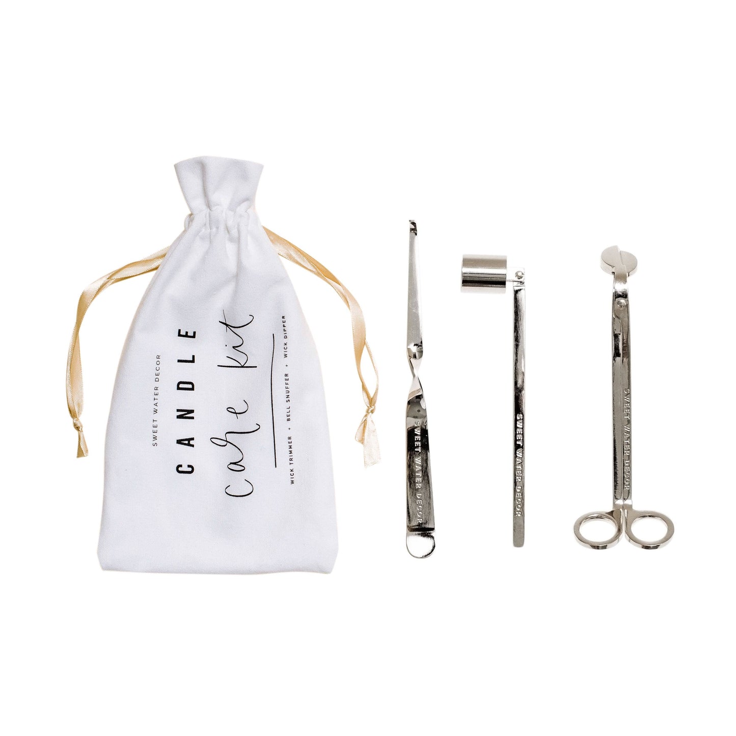 Sweet Water Decor - Silver Candle Care Kit - Candle Tools - Candle Accessories