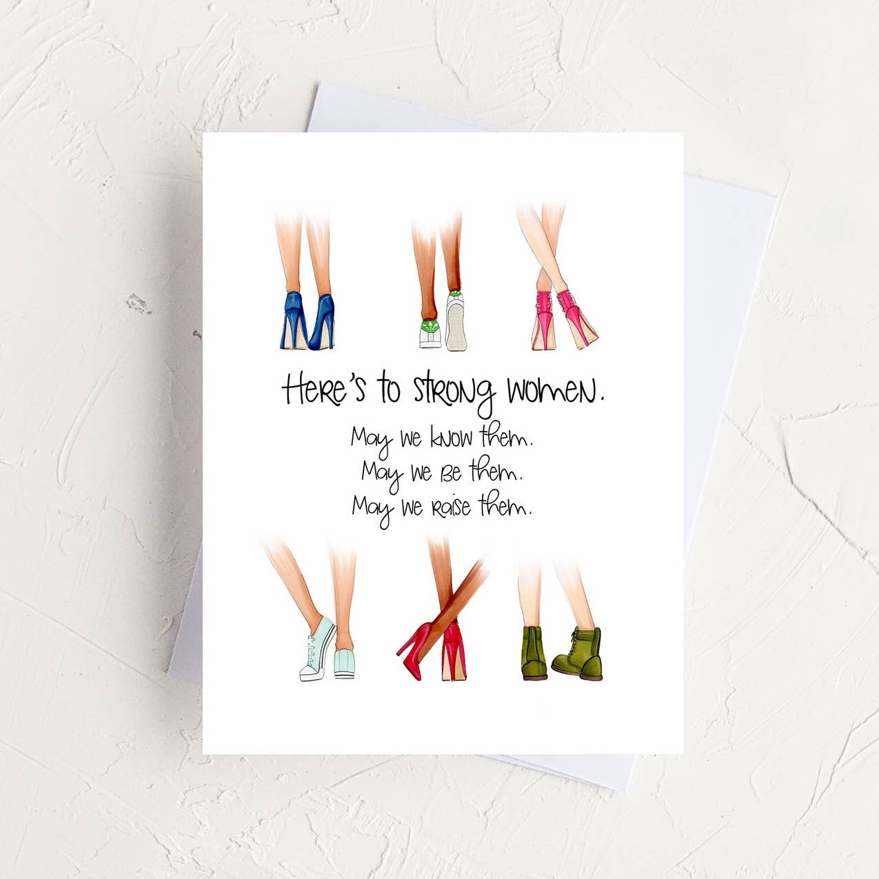 Almeida Illustrations - Ladies Who Empower - Women Power Greeting Card