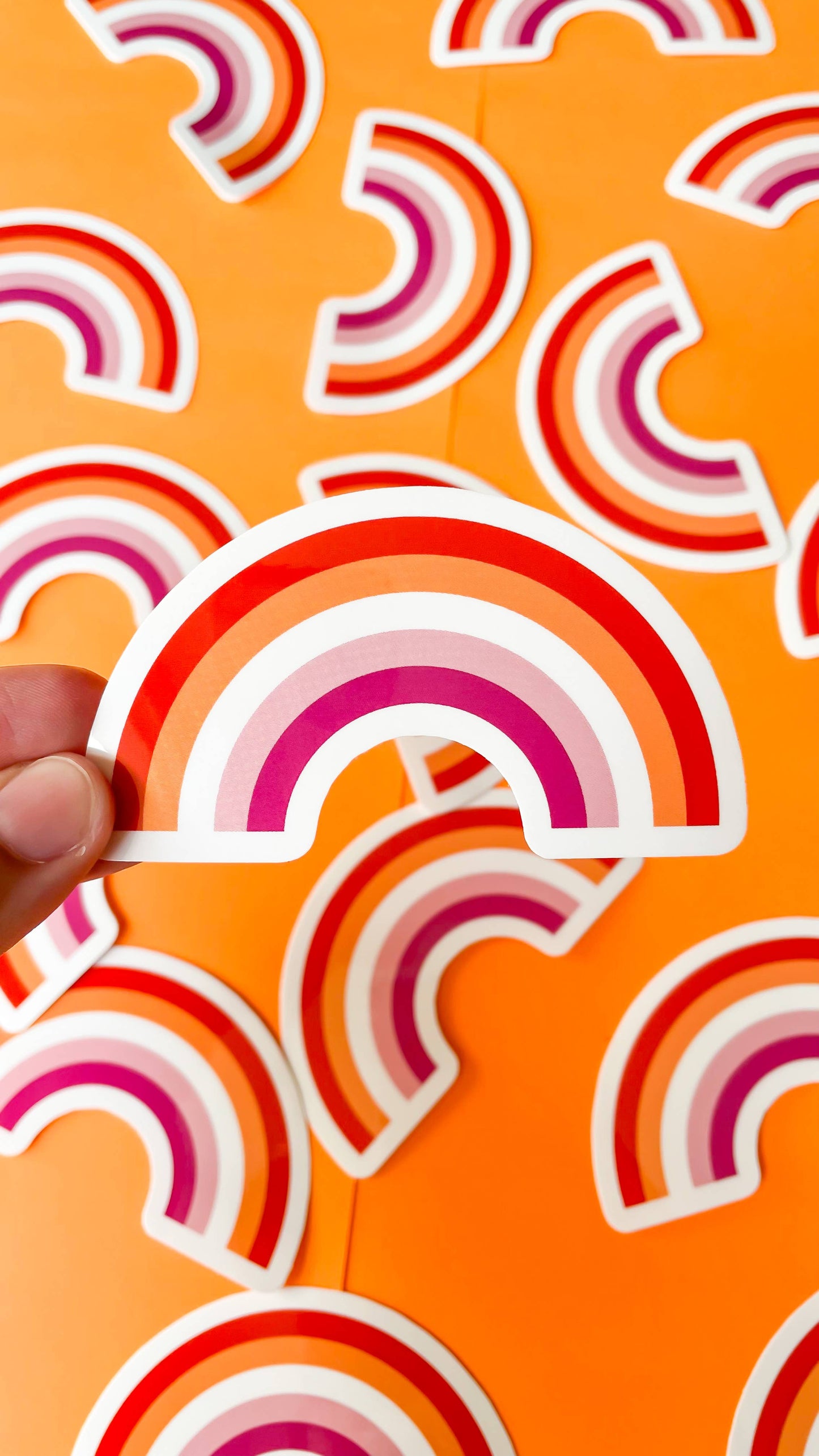 Rainbow Certified - Lesbian Rainbow Flag Sticker