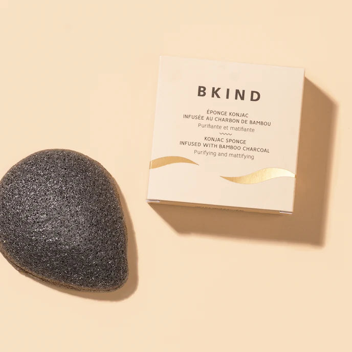 BKind | Konjac Sponge - Unpackaged Charcoal