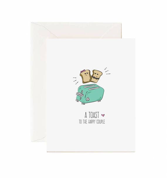 Jaybee Design | Greeting Card - A Toast to the Happy Couple