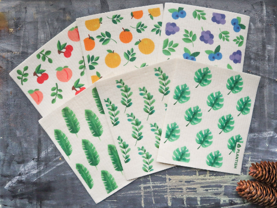 Plantish - Blueberry - Swedish Sponge Cloth