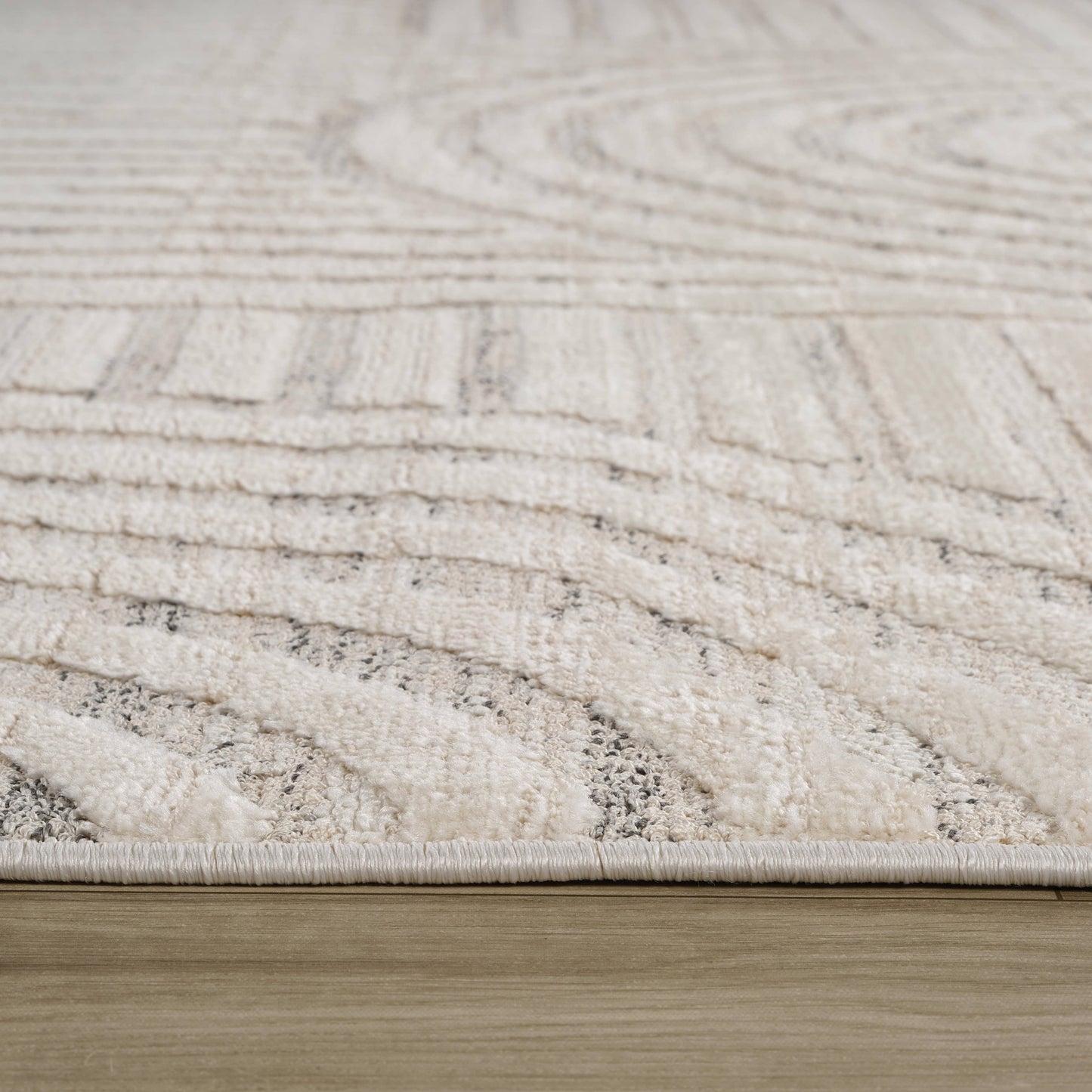 Koshani - Tulum Abstract Geometric Indoor Area Rug: Grey / Abstract / 4x6