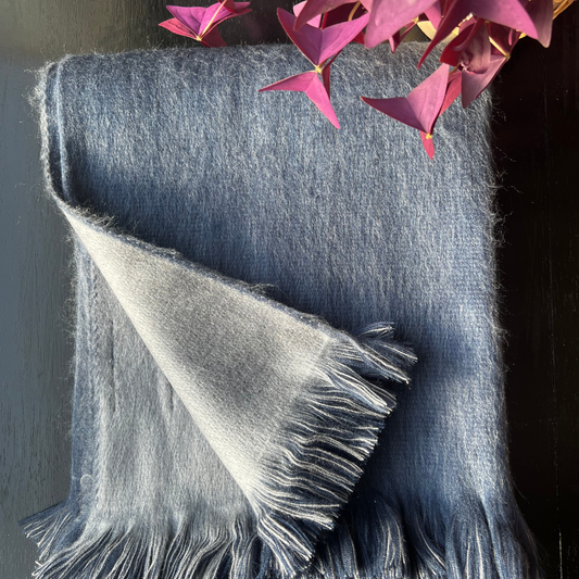 Meraki Movement - Stormy Seas Brushed Alpaca Throw Blanket