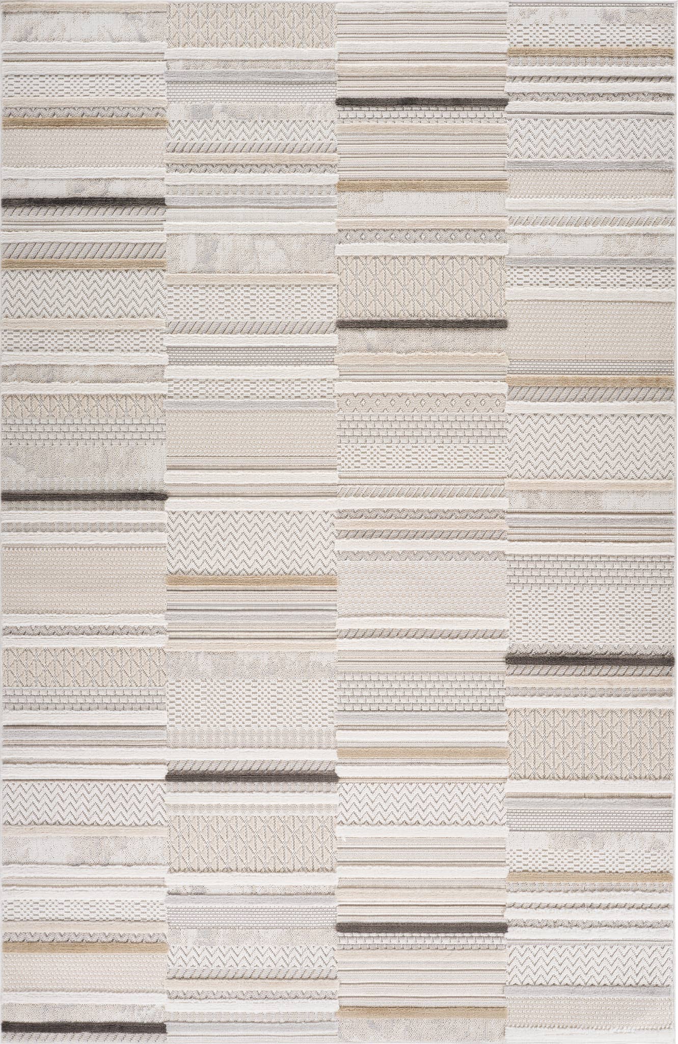 Koshani - Marrakech Abstract Beige Cream Indoor Area Rug: Beige / Abstract / 4x6