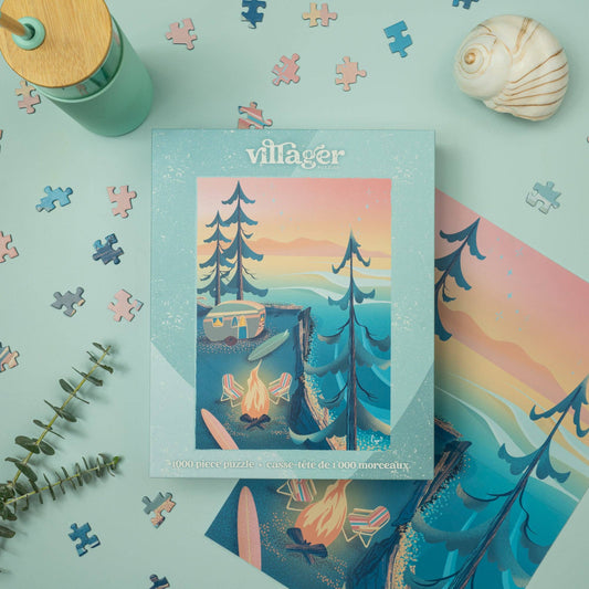 Villager Puzzles | Coastal Camping - 1000 Piece Puzzle