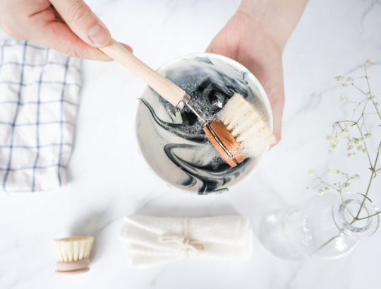 Plantish - Sisal Dish Brush: Bamboo