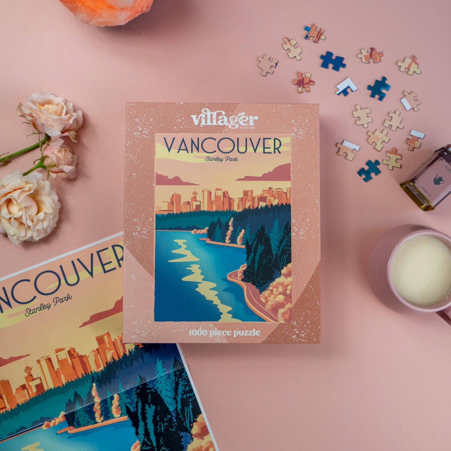 Villager Puzzles - Vancouver Sunset 1000-Piece Puzzle | Designed in Canada
