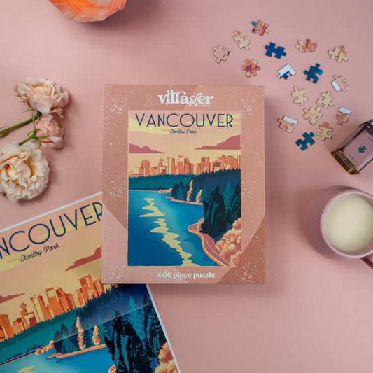Villager Puzzles - Vancouver Sunset 1000-Piece Puzzle | Designed in Canada
