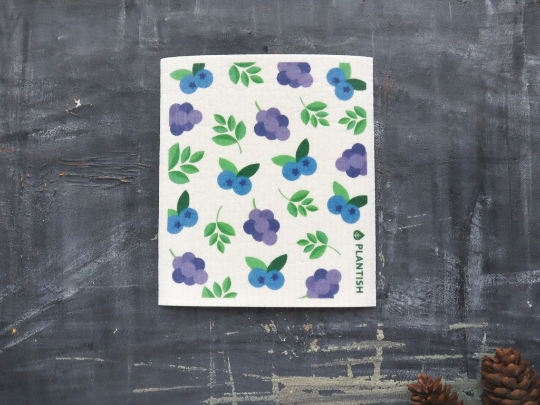 Plantish - Blueberry - Swedish Sponge Cloth