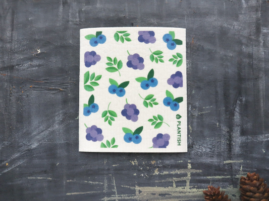 Plantish - Blueberry - Swedish Sponge Cloth