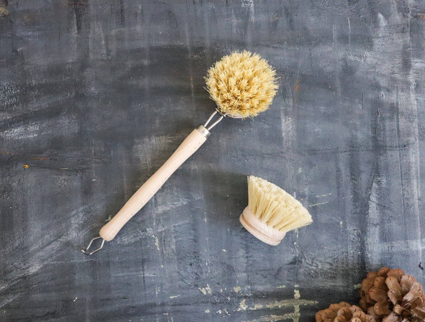 Plantish - Sisal Dish Brush: Bamboo