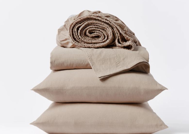 Organic Crinkled Percale Sheet Set