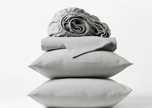 Organic Crinkled Percale Sheet Set