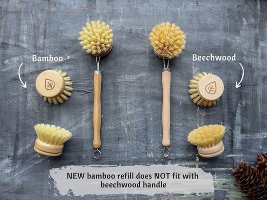 Plantish - Sisal Dish Brush: Bamboo