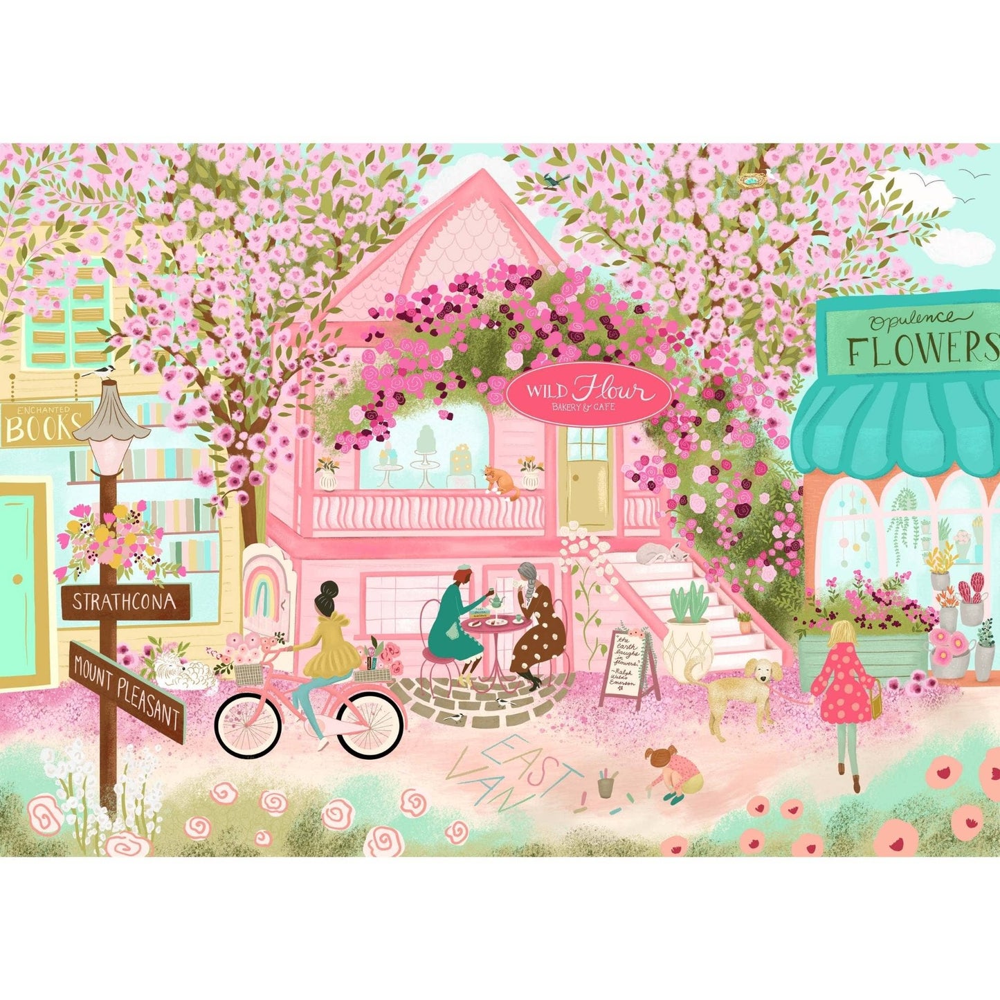 Villager Puzzles - City in Bloom | 1000-Piece Puzzle | Designed in Canada