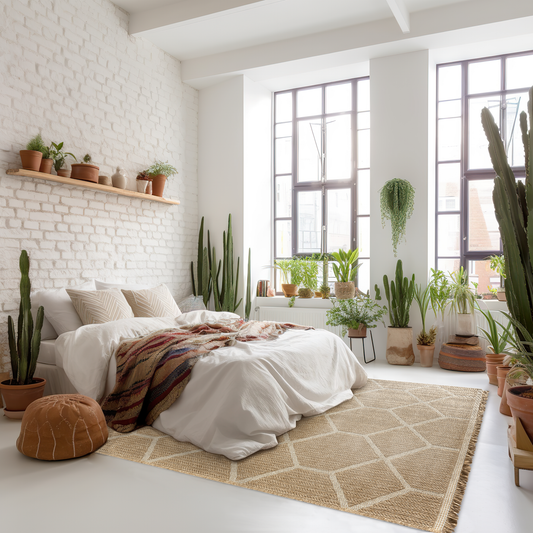 GRP Rugs - India White Rug: 4'x6'