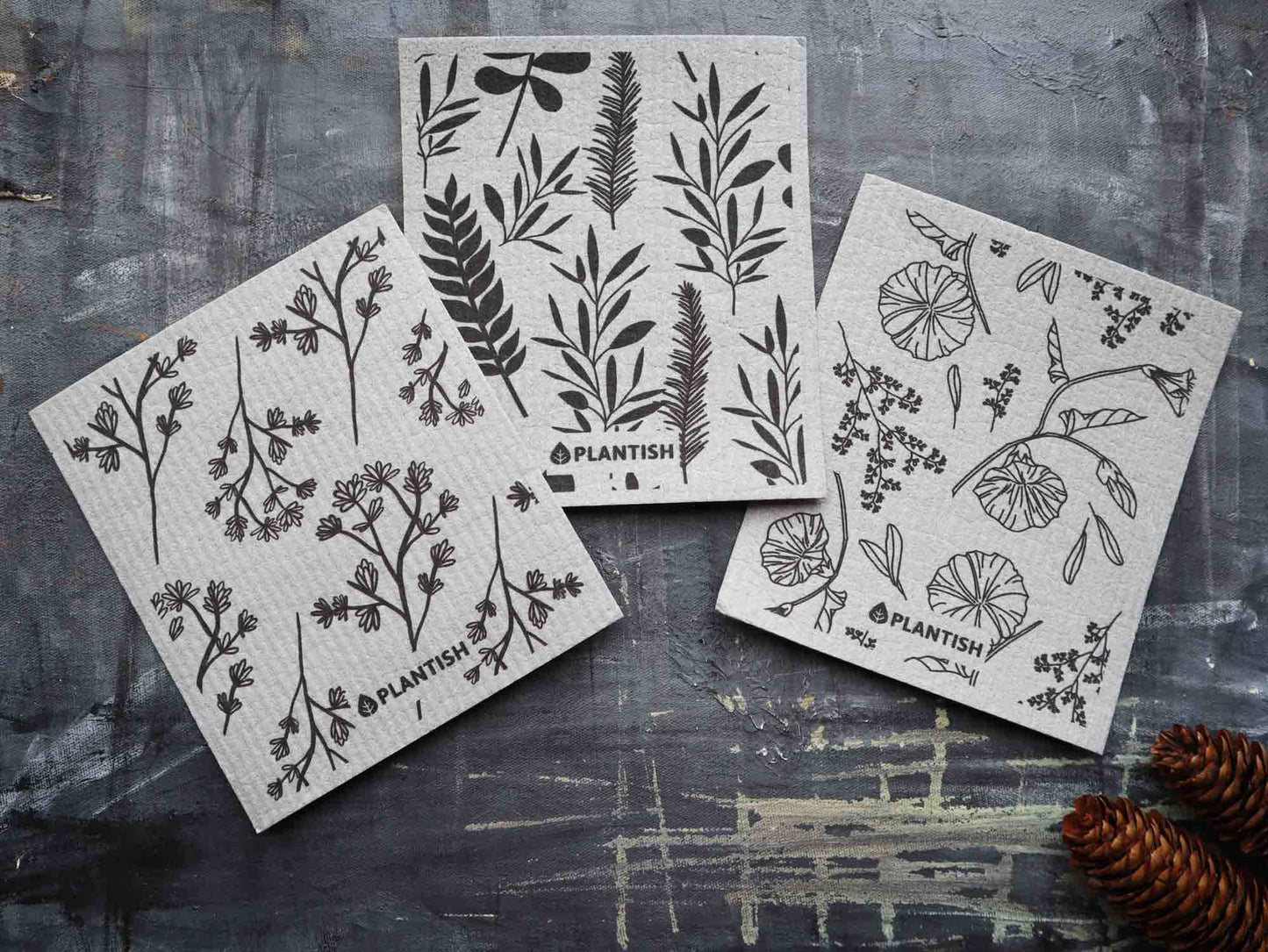 Plantish - Morning Glory - Swedish Sponge Cloth