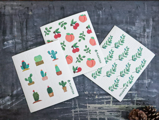 Plantish - Cactus - Swedish Sponge Cloth