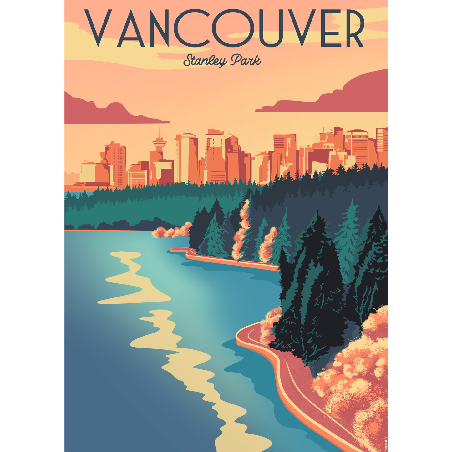 Villager Puzzles - Vancouver Sunset 1000-Piece Puzzle | Designed in Canada