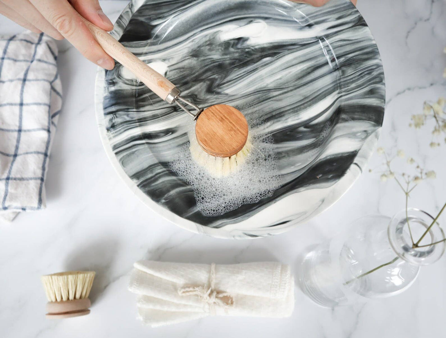 Plantish - Sisal Dish Brush: Bamboo