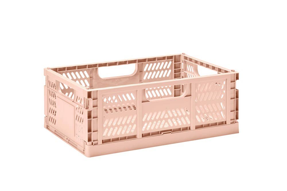3 Sprouts - Modern Folding Crate - Clay Rose Large