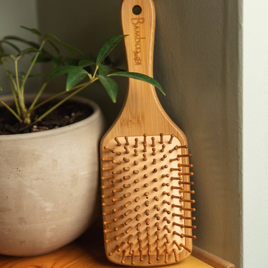 Bamboo Switch - Bamboo Paddle Hairbrush - Square