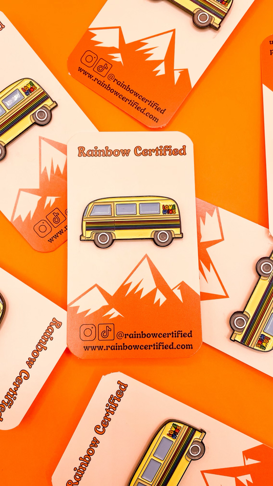 Rainbow Certified | Pin - Love Wins LGBTQIA+ Campervan