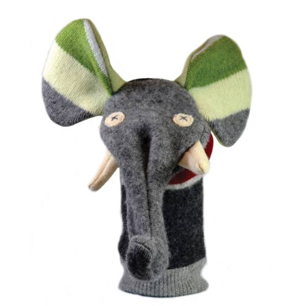 Cate and Levi | Wool Handmade Hand Puppet - Elephant