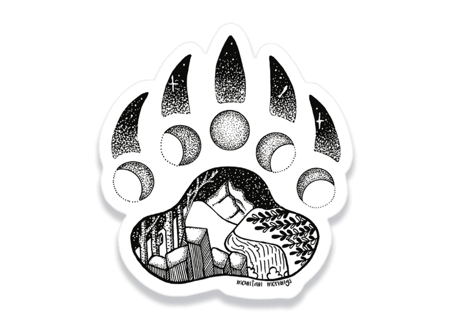 Mountain Mornings - Bear Claw Sticker