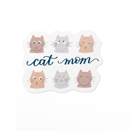 Pedaller Designs | Vinyl Sticker - Cat Mom