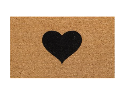 Brunelli - Black heart coco rug