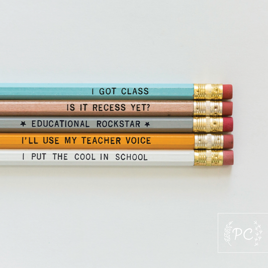 Prairie Chick Prints | Pencil Set - Teachers