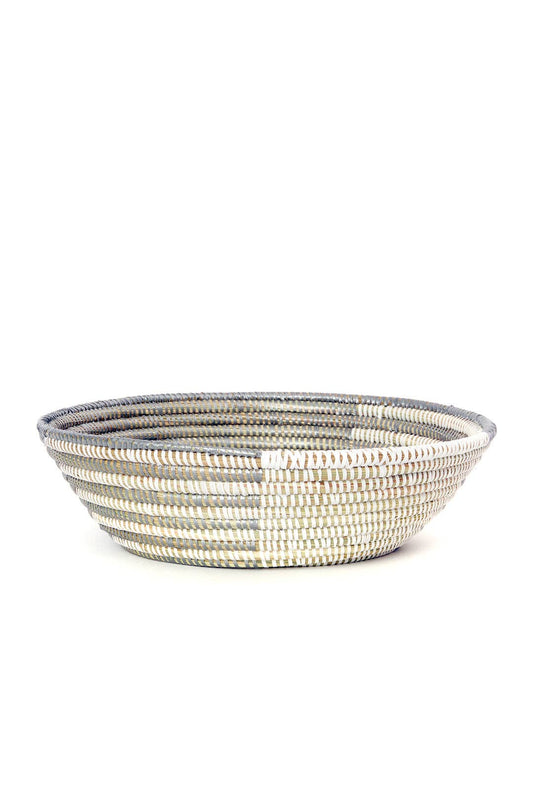 Swahili AFRICAN MODERN | Baskets - Small / Silver and White