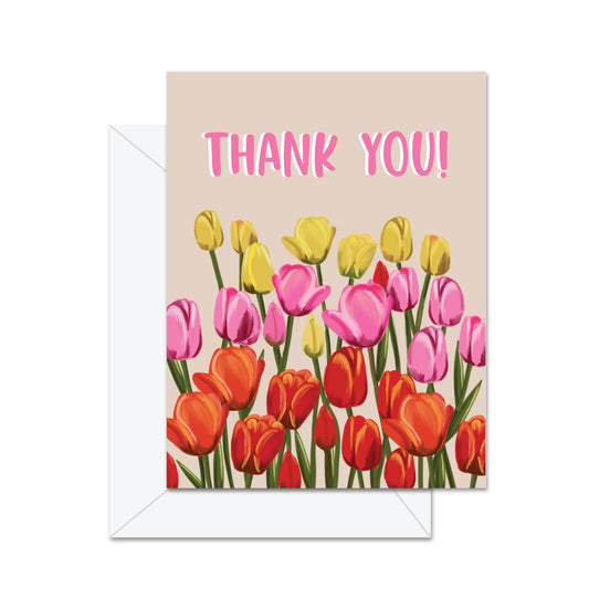 Jaybee Design | Greeting Card - Thank You (Tulips)