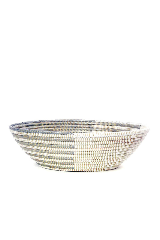 Swahili AFRICAN MODERN | Baskets - Large / Silver and White