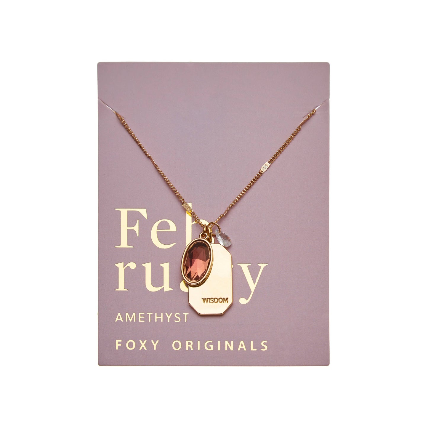 Foxy Originals | Necklace - February Gold Birthstone