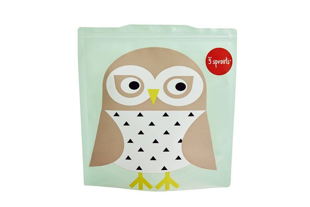 3 Sprouts - Owl Sandwich Bag