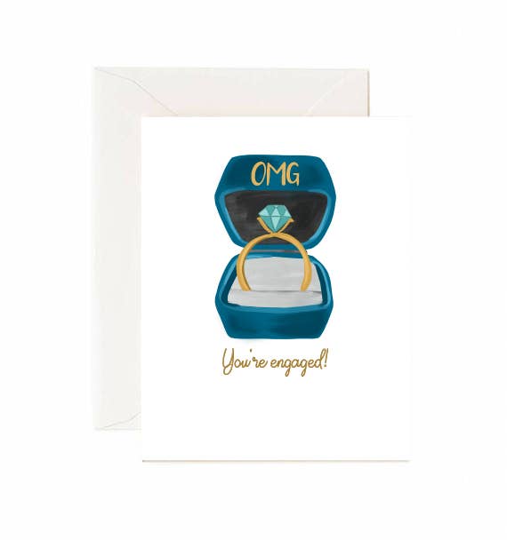 Jaybee Design - Omg You're Engaged - Greeting Card
