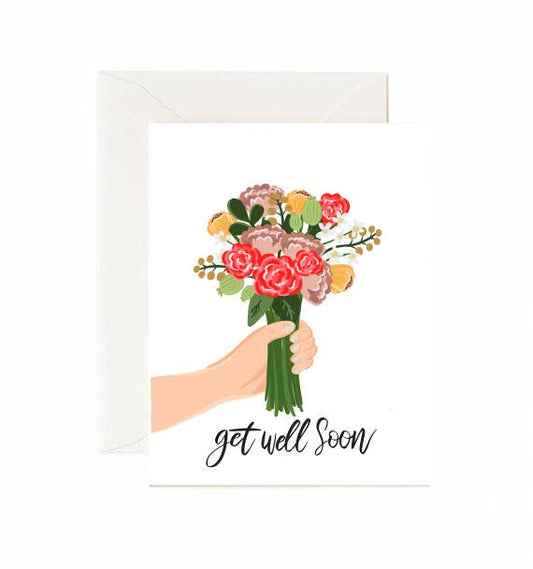 Jaybee Design | Greeting Card - Get Well Soon Flowers