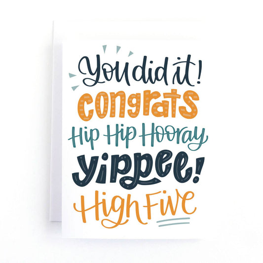 Pedaller Designs | Greeting Card - You Did It Congrats